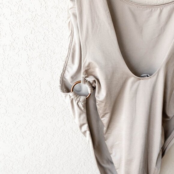 Aerie One Piece Swimsuit Women’s Size Medium Cheeky Scoop with Side Rings - Picture 4 of 7